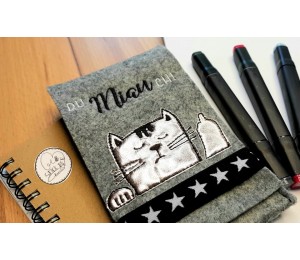 Stickdatei - Katze Du MIAUch